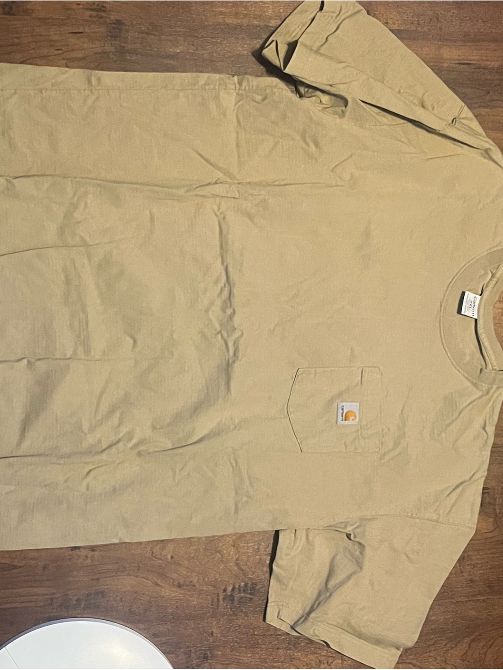 Carhartt Men’s Short Sleeve Pocket T-Shirt in Tan